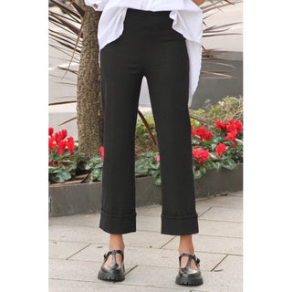 PANTALÓN PUNTO ROMA NEGRO