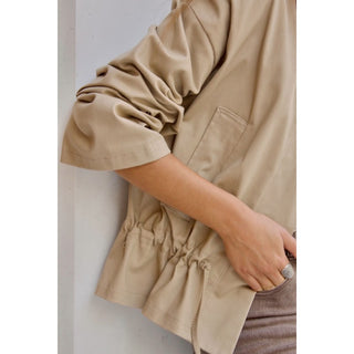 SAHARIANA ALGODÓN CUELLO CHIMENEA