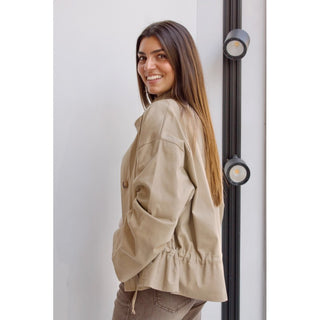 SAHARIANA ALGODÓN CUELLO CHIMENEA