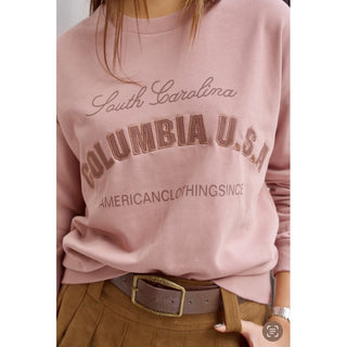 SUDADERA ALGODÓN COLUMBIA ROSA