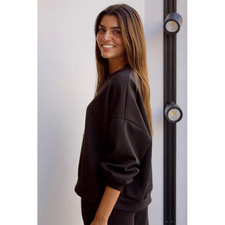 SUDADERA NEGRA N BORDADA