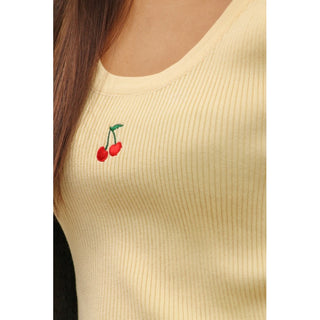 TOP CHERRIES BUTTER YELLOW