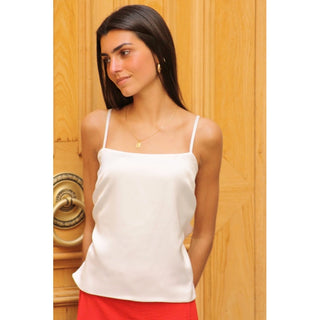 TOP DE RASO LAZADA ESPALDA BLANCO