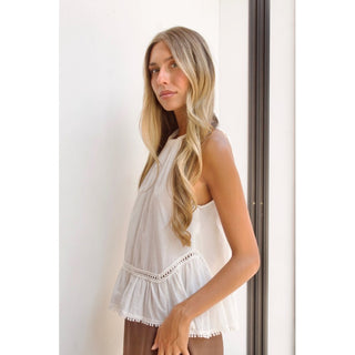 TOP HALTER DE ALGODÓN DETALLE VAINICA