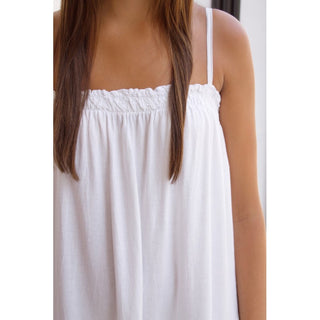 VESTIDO BLANCO LINO TIRANTES