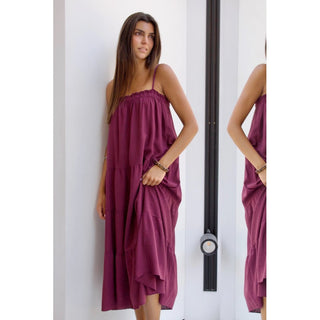 VESTIDO BUGANVILLA LINO TIRANTES