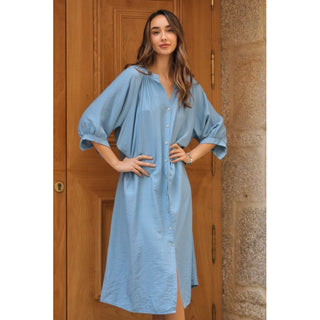 VESTIDO CAMISERO AZUL