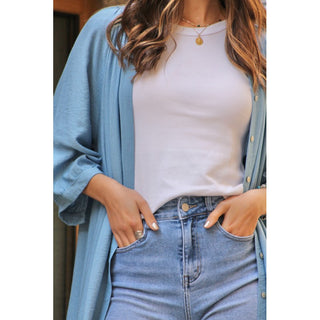 VESTIDO CAMISERO AZUL