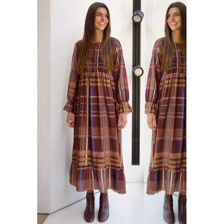 VESTIDO DE CUADROS NIDO DE ABEJA