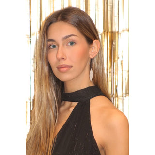 VESTIDO DE GASA BABYDOLL DESTELLOS PLATEDOS