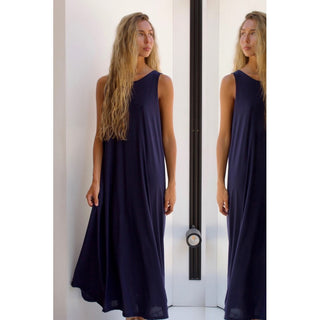 VESTIDO FLUIDO BLUE NAVY