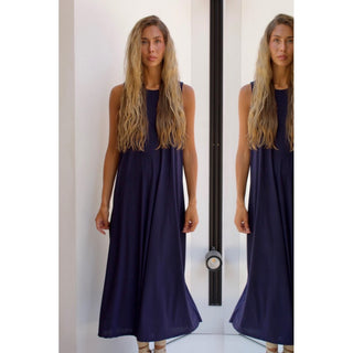 VESTIDO FLUIDO BLUE NAVY