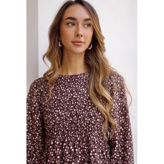 VESTIDO NIDO DE ABEJA FLORAL PRINT