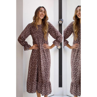 VESTIDO NIDO DE ABEJA FLORAL PRINT