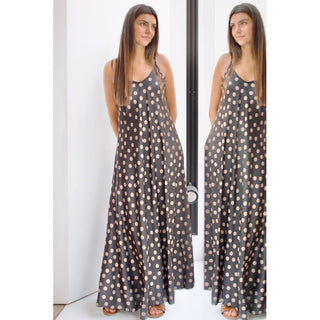 VESTIDO SATINADO LUNARES