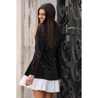 VESTIDO TERCIOPELO BAJO PLISADO