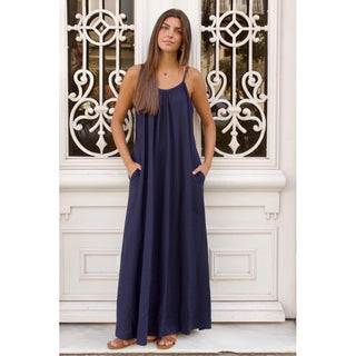 VESTIDO TIRANTES CON BOLSILLOS NAVY BLUE